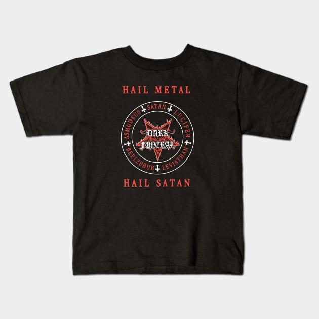 Swedish Black Metal 2 Kids T-Shirt by Mey X Prints